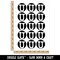 Letter U Uppercase Cute Typewriter Font Temporary Tattoo Water Resistant Fake Body Art Set Collection (1 Sheet)